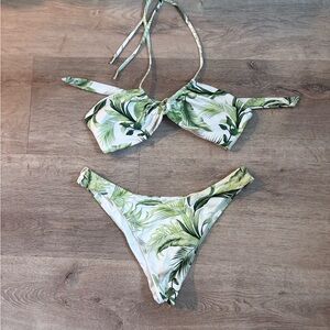 Monday Swimwear Green Leaf Bikini